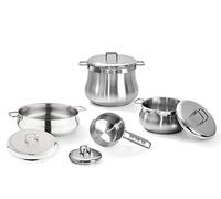 Barazzoni Tummy Batteria 8 Pezzi Acciaio Inox 18/10, unità