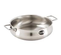 Barazzoni Tummy Tegame due manici, Acciaio inox 18/10, Diametro cm 26, Litri 3,75. Made in Italy.