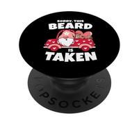 Barba da gnomo da uomo Sorry This Beard is Taken, San Valentino PopSockets PopGrip Adesivo