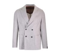 Barba - Easy Double Breasted Jacket - - Jackets - Uomo - Grigio - L