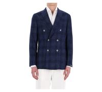 Barba - Giacca blu doppiopetto su misura - - Jackets - Uomo - Blu - M