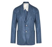 Barba, ,Jackets ,Uomo ,Blu ,4XL Giacca in Lana/Seta/Lino
