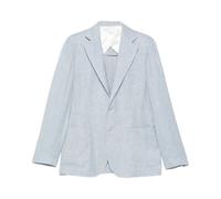 Barba, ,Jackets ,Uomo ,Blu ,L Giacca in lino, lana e seta