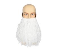 Barba lunga e riccia mago con fascia elastica novità trattamenti per il viso capelli Halloween barba finta baffi per cosplay forniture per feste divertenti costume baffi di Halloween