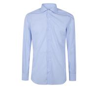 Barba Napoli - Camicia Classica in Popeline Bacchetta Spaziata - - Shirts - Uomo - Blu - L