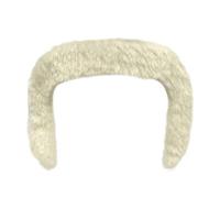 Barba realistica, 137 x 1,59 x 6,9 cm, baffi finti per cosplay, comoda vestibilità adesiva, accessorio per vestire con facile applicazione, barbe per costumi per Natale, carnevale, compleanno ed