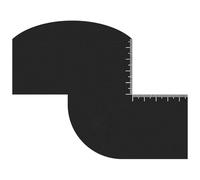 Barba Strumento di Modellamento Linea Sottile Barbiere Miglioramento Carta Guida Carta Accessori Per Lo Styling Dei Capelli Per L'uomo Shaper Con Scala Modello Per Uomo