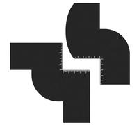 Barba Strumento di Modellamento Linea Sottile Barbiere Miglioramento Carta Guida Carta Accessori Per Lo Styling Dei Capelli Per L'uomo Shaper Con Scala Modello Per Uomo