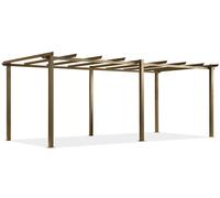 Barbados 3 x 6 m in legno Garden Point pergola in metallo per patio