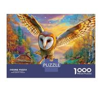 Barbagianni Puzzle 1000 Pezzi, Jigsaw Puzzle Per Adulti E Ragazzi Dai 14 Anni in Su, Giochi Stimolanti Per Tutta La Famiglia 70x50cm/1000pcs