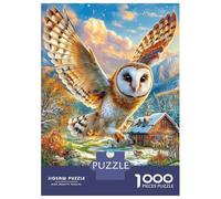 Barbagianni Puzzle 1000 Pezzi, Jigsaw Puzzle Per Adulti E Ragazzi Dai 14 Anni in Su, Giochi Stimolanti Per Tutta La Famiglia 52x38cm/1000pcs