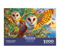 Barbagianni Puzzle 1000 Pezzi, Jigsaw Puzzle Per Adulti E Ragazzi Dai 14 Anni in Su, Giochi Stimolanti Per Tutta La Famiglia 38x26cm/1000pcs