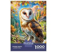 Barbagianni Puzzle 1000 Pezzi Per Adulti E Ragazzi Dai 14 Anni in Su, Giochi StimolFormicai Per Tutta La Famiglia 70x50cm/1000pcs