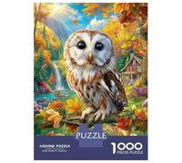 Barbagianni Puzzle Da 1000 Pezzi - Puzzle Ad Alta Difficoltà,Giochi StimolFormicai Per Tutta La Famiglia 70x50cm/1000pcs