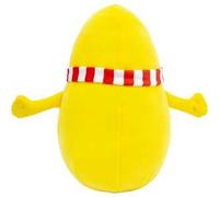 Barbapapa- Barpapapà-Peluche Giallo Modello Barbazoo Morbidoso E Soffice con Sciarpina Annodata al Collo A Righe Bianca E Rossa, BAP43300