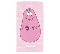 Barbapapa Pink - Asciugamano da bagno, 70 x 120 cm, velluto e riccio, 100% cotone, Oeko-TEX | stampa per bambina | rosa