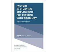 Barbara Altman Factors in Studying Employment for Persons wit (Copertina rigida)