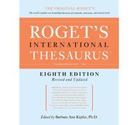 Barbara Ann Kipfer Roget's International Thesaurus [8th Edition] (Tascabile)
