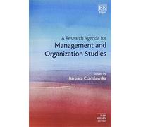 Barbara Czarnia A Research Agenda for Management and Organization St (Tascabile)