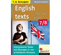 Barbara Hambloc English texts - The next, please. / Klasse 7- (Copertina rigida)