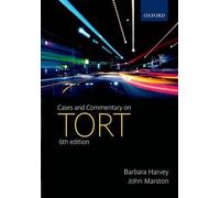 Barbara Harvey John Marston Cases and Commentary on Tort (Tascabile)