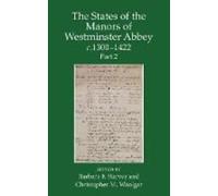 Barbara Harvey The States of the Manors of Westminster Abbey (Copertina rigida)