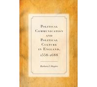 Barbara J. Shap Political Communication and Political Culture (Copertina rigida)