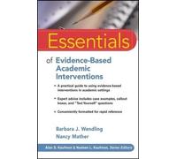 Barbara J. Wendling Nanc Essentials of Evidence-Based Academic Inter (Tascabile)