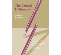 Barbara Johnson The Critical Difference (Tascabile)
