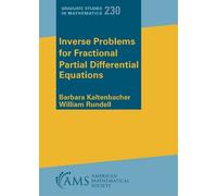 Barbara Kaltenbacher Inverse Problems for Fractional Partial Differ (Tascabile)