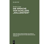 Barbara Lange Die Sprache Von Schillers Wallenstein (Copertina rigida)
