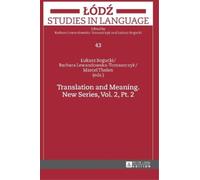 Barbara Lewandowska- Translation and Meaning. New Series, Vol (Copertina rigida)