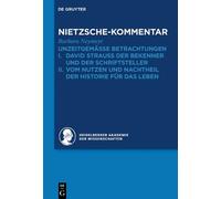 Barbara Neymeyr Kommentar zu Nietzsches "Unzeitgemässen Betra (Copertina rigida)
