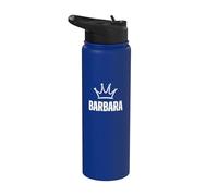 Barbara Queen Crown - Nome personalizzato Compleanno #1 Vincitore Stainless Steel Insulated Water Bottle