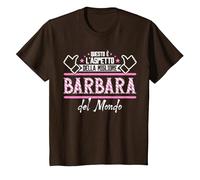 Barbara | Questo è L'aspetto della Megliore del Mondo Maglietta, Bambini, Marrone, 12 Anni