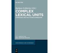 Barbara Schlücker Complex Lexical Units (Copertina rigida)