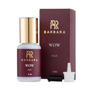 Barbara WOW 5ml | Colla Professionale per Extension Ciglia | Asciugatura Ultra Rapida (0,3-0,5 sec) | Lunga Durata (Fino a 8 Sett.) | Alta Elasticità | per Volume e Mega-Volume
