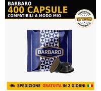 Barbaro A Modo Mio Blu Cremosa 400 Capsule Caffè Compatibili