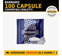 Barbaro Bialetti BLU CREMOSA 100 capsule caffè originali