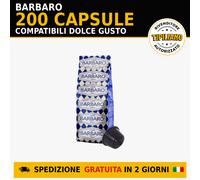 Barbaro Blu Cremosa 200 Capsule Compatibili Dolce Gusto Caffè