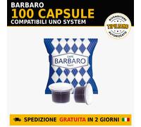 Barbaro Uno System BLU CREMOSA - 100 Capsule Caffè Originali