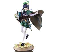 Barbatos Wind Poet PVC Action Statue Model Figure, Venti Anime Game Character Collection Figurine Desktop Decoration Gift 10.2"