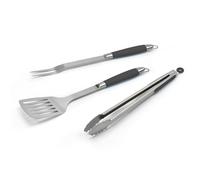 barbecook Black Pepper Set di Utensili per Barbecue, Set per Barbecue con forchettone, pinze e spatola