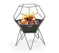 Barbecook braciere da esterno Jura per giardino e terrazza, geometrico, acciaio laccato, 42,5x42,5x70cm