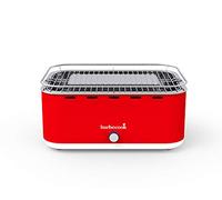 Barbecook Carlo Barbecue portatile senza fumo, barbecue a carbone, piccolo barbecue lavabile in lavastoviglie, rosso