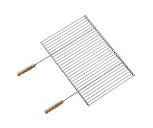 Barbecook griglia BBQ Professionale con Due Manici cromati e in Legno 58,5x40cm