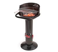 Barbecook Loewy 45 Barbecue a carbone con protezione antivento, barbecue rotondo con QuickStart e QuickStop, regolabile in 3 posizioni, nero, griglia di Ø 43 cm