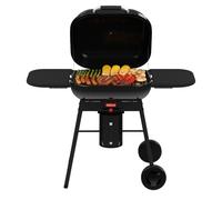 Barbecook Magnus Premium, barbecue a carbone con 2 tavoli laterali, nero, 85x64x110cm