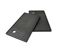 Barbecook piastra barbecue universale in ghisa smaltata, accessorio per piastra, nera, per Brahma 42,7x2x24 cm