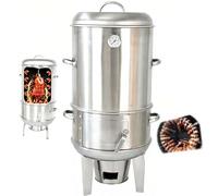 Barbecue a Barile per Affumicatori a Carbonella in Acciaio Inox